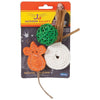 JACKSON GALAXY NATURAL PLAYTIME CAT TOY (3 PACK / MULTI COLORED)