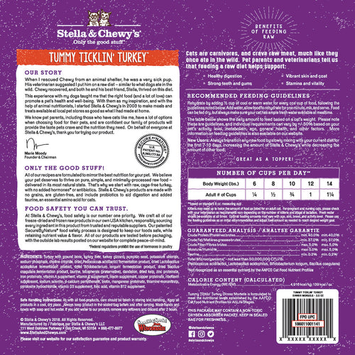 Stella & Chewy's Freeze-Dried Morsels Tummy Ticklin' Turkey Cat Food (3.5-oz)