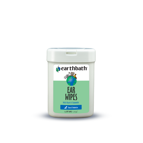 Earthbath Ear Wipes for Dogs and Cats (25-count)