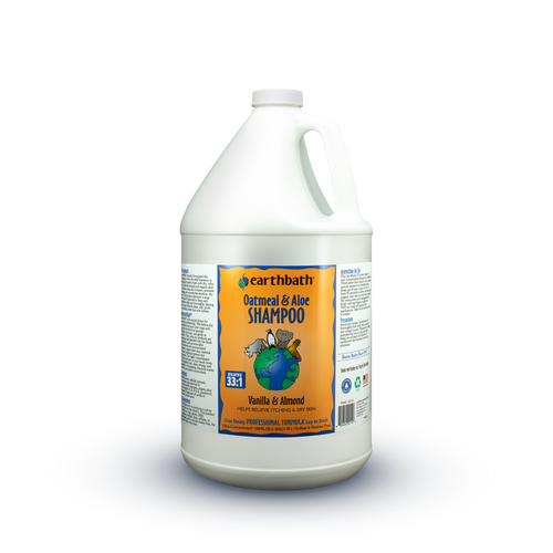 Earthbath Vanilla & Almond Oatmeal & Aloe Shampoo for Dogs and Cats (128 oz.)
