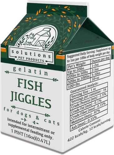 Solutions Pet Products Fish Jiggles Supplement (16 oz (1 Pint))