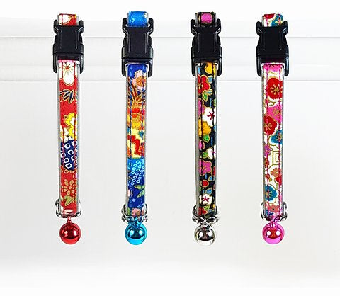 Goli Reflective Cat Collar Hana Japanese (Red)