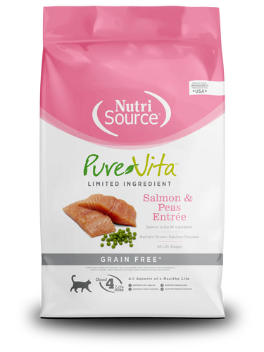NutriSource® PureVita™ Grain Free Salmon & Peas Entrée Dry Cat Food (15 lbs)