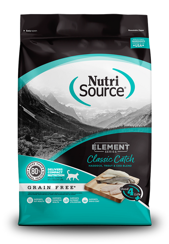 NutriSource® Element Series Classic Catch Grain Free Haddock, Trout & Cod Blend Cat Food (11 Lb)
