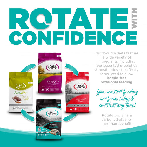 NutriSource® Element Series Classic Catch Grain Free Haddock, Trout & Cod Blend Cat Food (4 Lb)