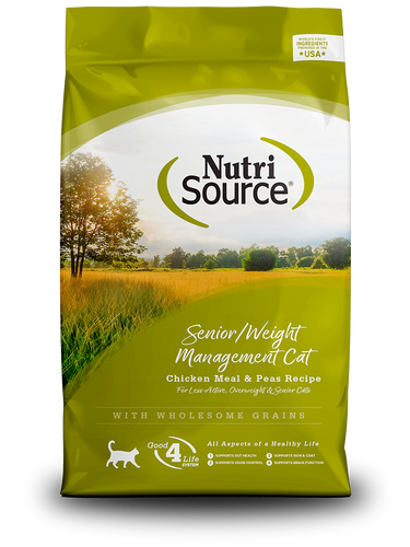 NutriSource® Senior / Weight Management Cat Recipe Healthy Weight Cat Food for Seniors (6.6 lb)